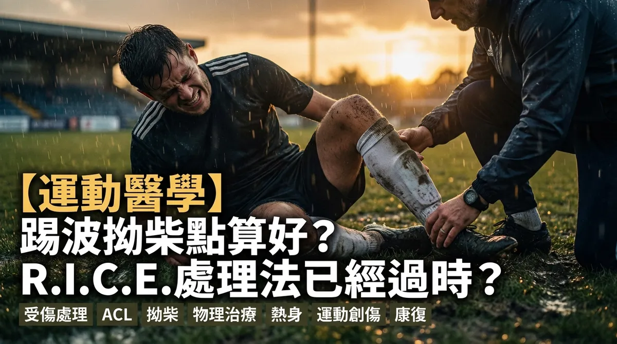 【運動醫學】踢波拗柴點算好？R.I.C.E.處理法已經過時？