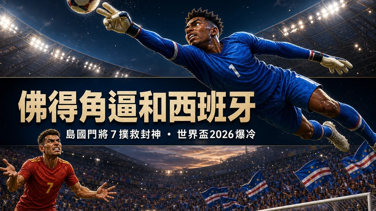 佛得角逼和西班牙!世界盃2026最大爆冷 島國門將7撲救封神