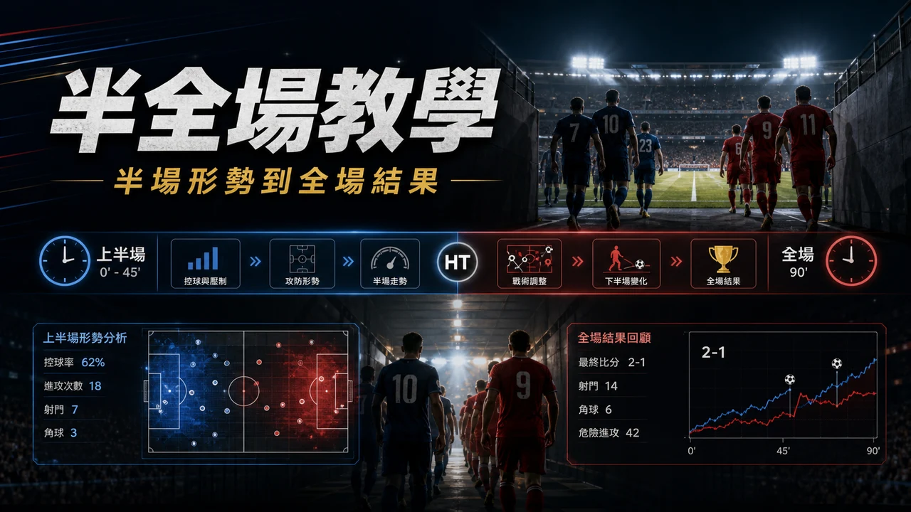 半全場玩法教學:半場形勢與全場結果如何連動 | GamePlus 體育資訊站