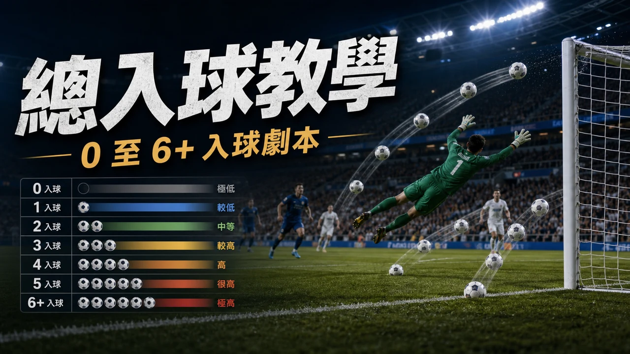 總入球是甚麼?0至6+入球玩法與比賽劇本分析