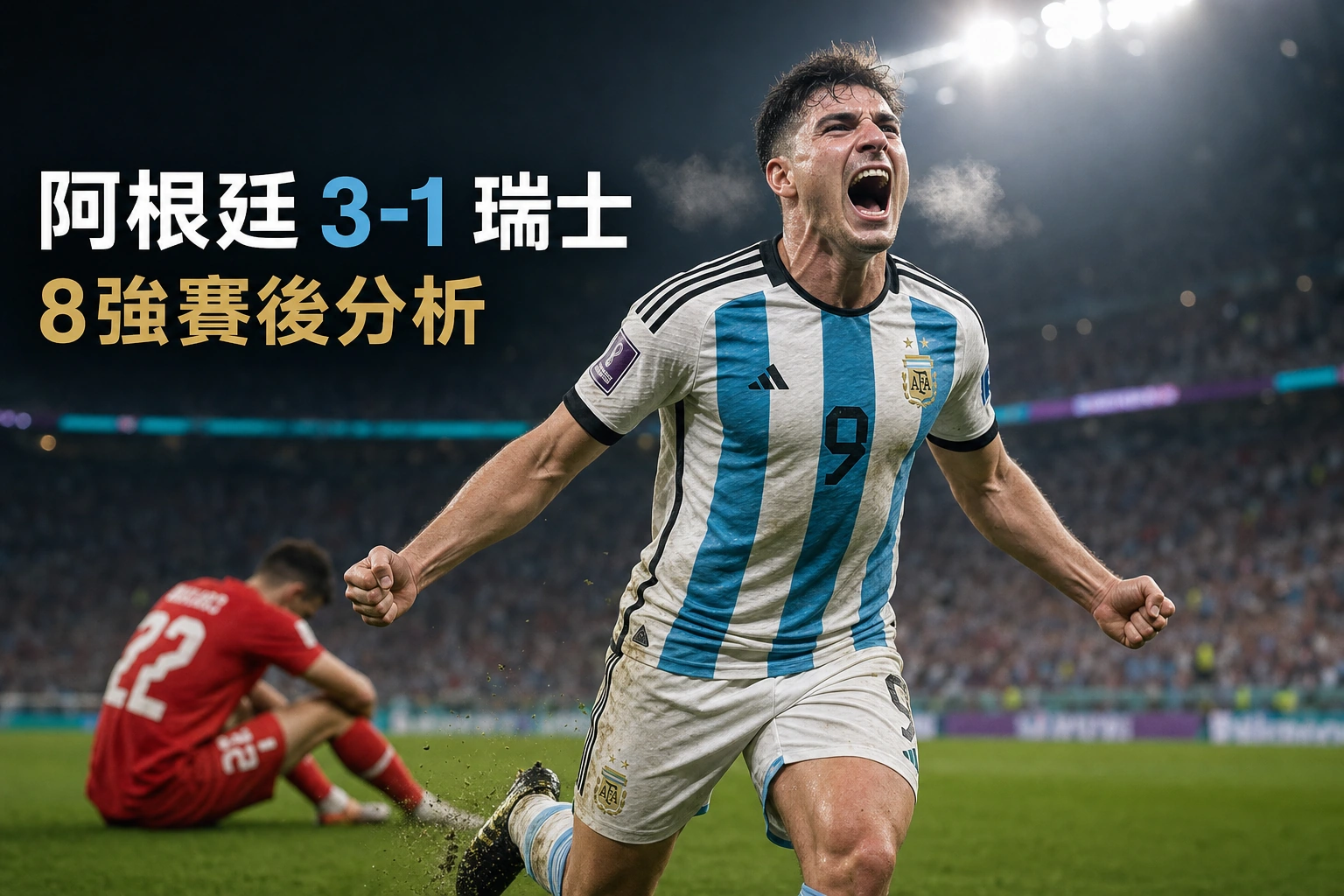 阿根廷3-1瑞士賽後分析｜多打一人仍攻堅百分鐘 美斯退居助攻 4強對英格蘭三大課題