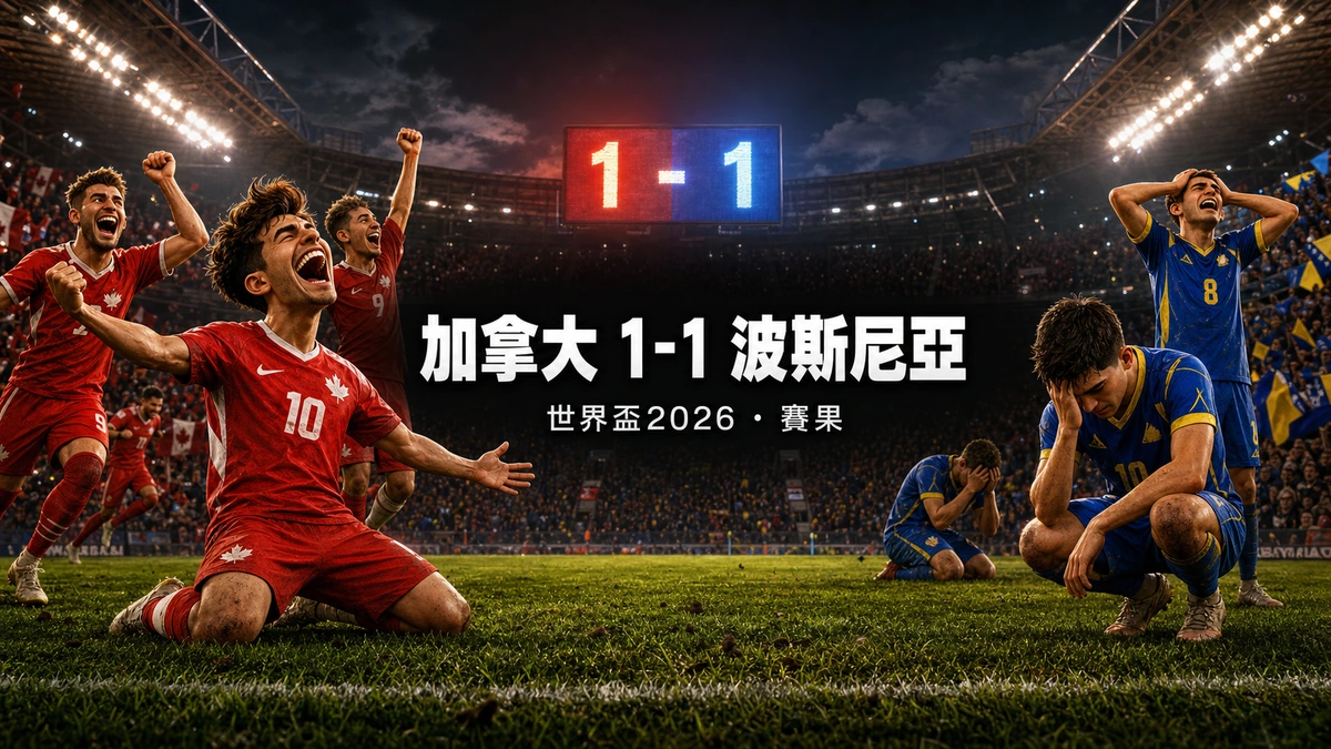 加拿大1-1波斯尼亞賽果：Cyle Larin追平，B組主辦國首戰一分與出線形勢