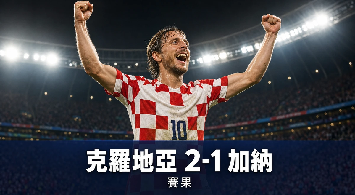 世界盃2026 克羅地亞 2-1 加納賽果|L組香港時間28/6 05:00 Vlasic尾段頭槌絕殺鎖次名