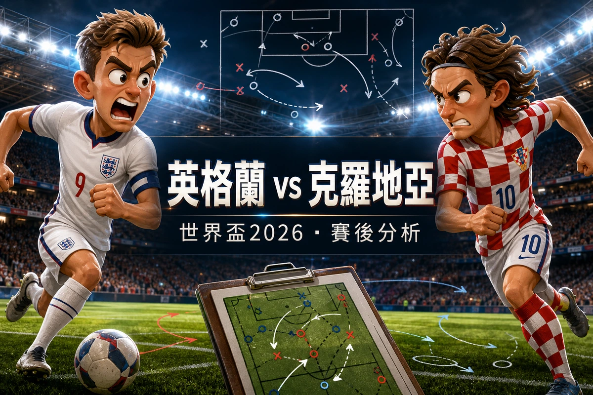 英格蘭4-2克羅地亞賽後分析｜簡尼梅開二度、上半場兩失球的防守隱憂與L組形勢