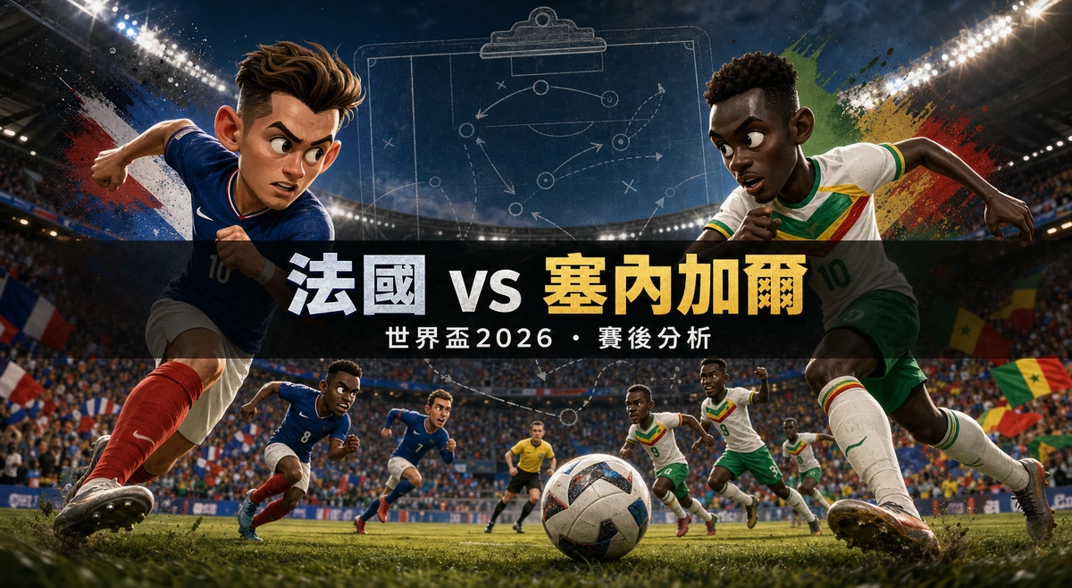 法國3-1塞內加爾賽後分析｜麥巴比下半場接管全場、上半場低迷的隱憂與I組形勢