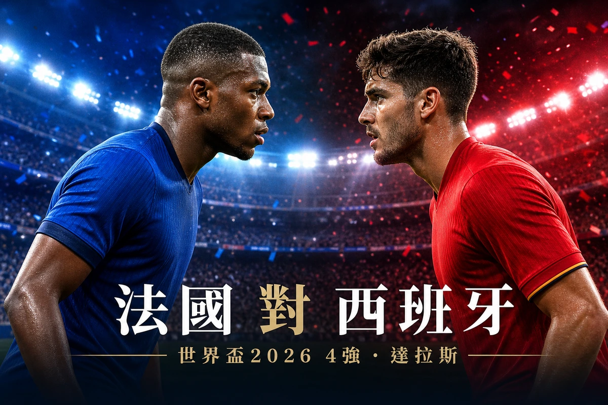 法國對西班牙前瞻:世界盃2026 4強 麥巴比鬥亞馬爾 全勝之師撼零封鐵閘 香港時間7月15日03:00