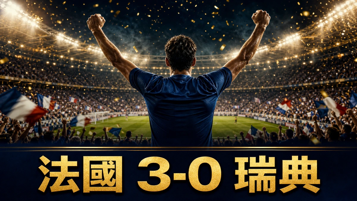 世界盃2026 法國 3-0 瑞典賽果｜32強香港時間1/7凌晨 麥巴比梅開二度晉級16強碰巴拉圭