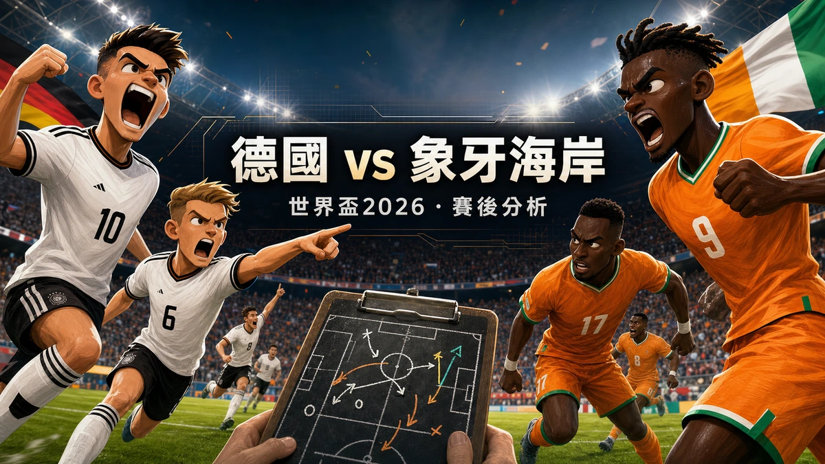 德國2-1象牙海岸賽後分析｜超級替補溫達夫救主、上半場破密集防守乏力的隱憂與E組出線形勢