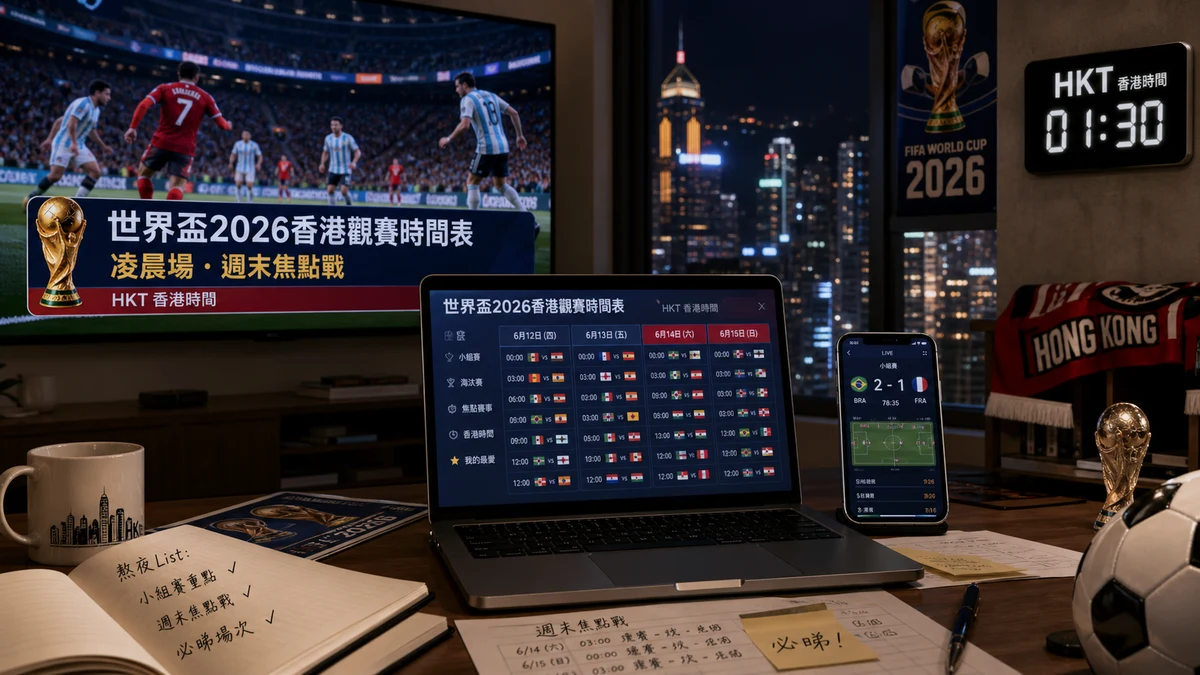 世界盃2026香港觀賽時間表:凌晨場、週末焦點戰、必看賽事如何選擇