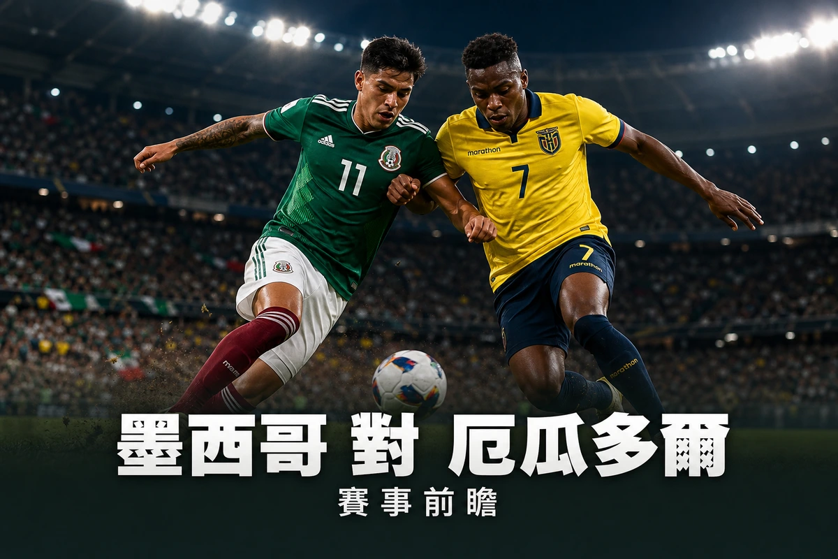 墨西哥對厄瓜多爾前瞻：32強淘汰賽香港時間7月1日09:00 主場之利碰美洲硬骨頭