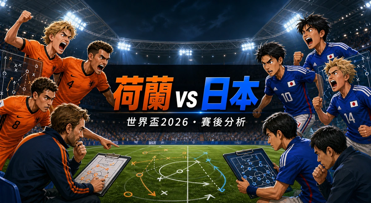 世界盃2026 荷蘭2-2日本賽後分析｜Kamada89分鐘救主、日本下半場威力與F組形勢