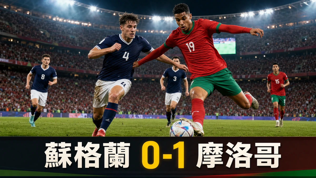世界盃2026 蘇格蘭 0-1 摩洛哥賽果｜C組香港時間20/6 06:00 Saibari開賽70秒閃電破門