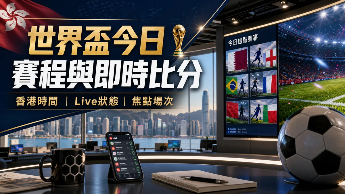 世界盃2026今日賽程與即時比分:香港時間、Live狀態及焦點場次