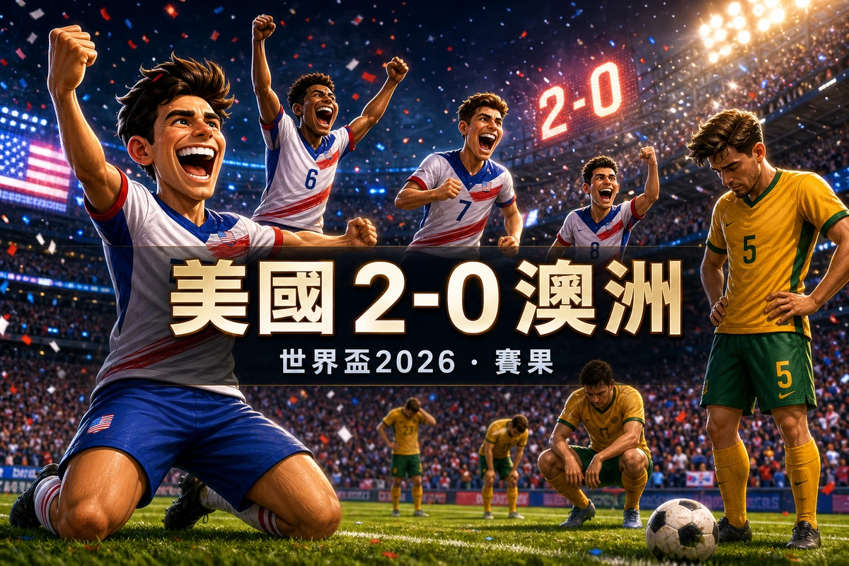 美國2-0澳洲賽果：主辦國兩連勝鎖D組主動，香港時間與出線分析