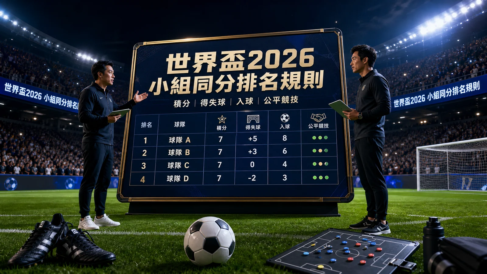 世界盃2026小組同分排名規則:積分、得失球、入球與公平競技 | GamePlus 體育資訊站