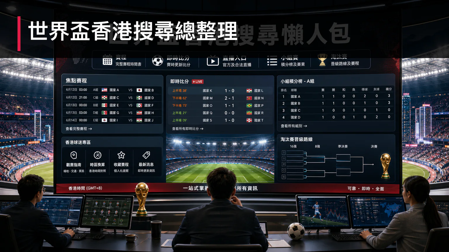 2026世界盃香港搜尋總整理:賽程、比分、直播、分組與淘汰賽一頁看清 | GamePlus 體育資訊站